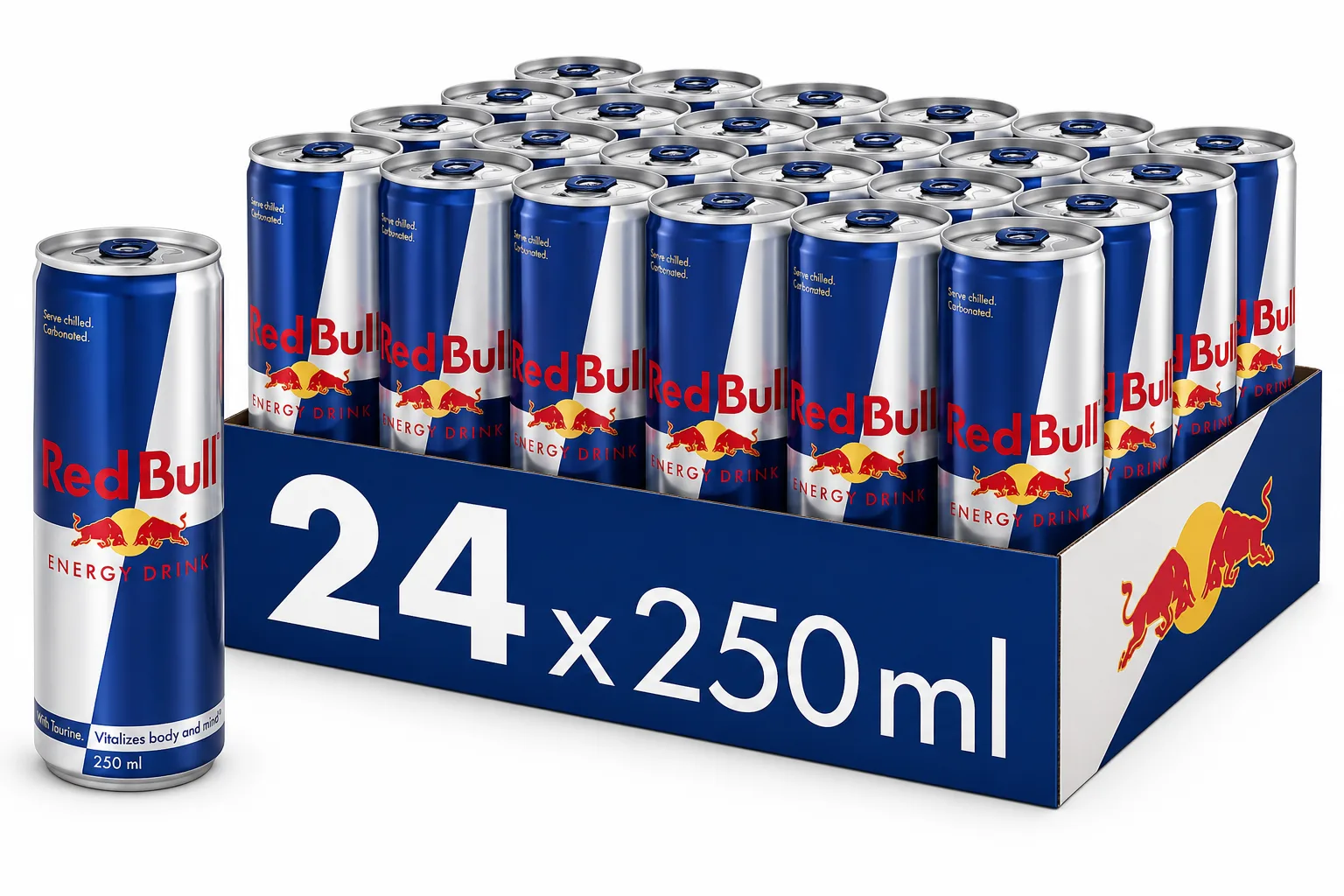 Red Bull Energy Drink Original 250ml Cans, Case of 24